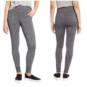 Athleta Herringbone Metro High Waisted Legging SIZE XXS Black Gray Yoga Pants
